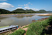 Luang Prabang, Laos - Walking along the riverfront of the Mekong